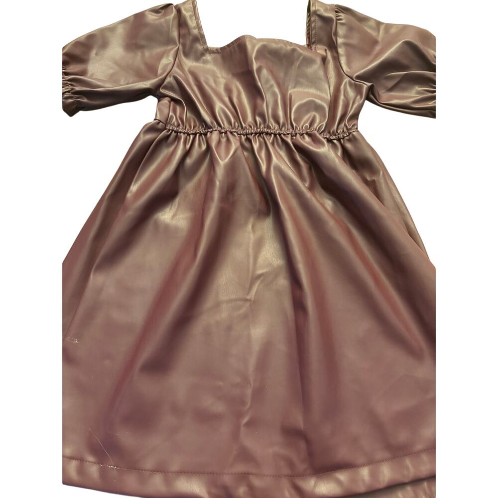 Vince Camuto girls size 10 faux leather/polyester dress